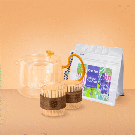 Set Tetera + Bolsita De Té A Elección + 2 Cuencos De Vidrio